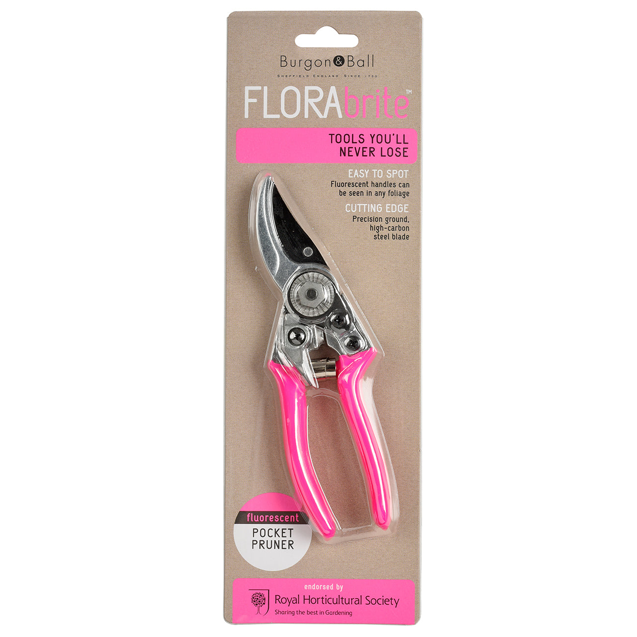FloraBrite® Pink Pocket Pruner - RHS Endorsed