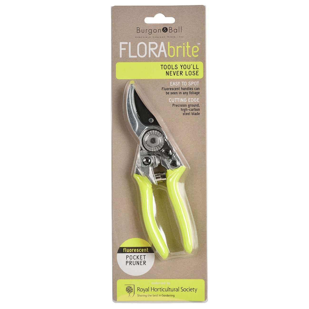 FloraBrite® Yellow Pocket Pruner - RHS Endorsed